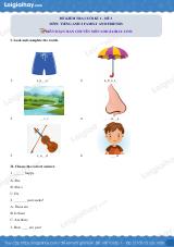 Đề thi học kì 1 Tiếng Anh 2 Family and Friends - Đề số 3